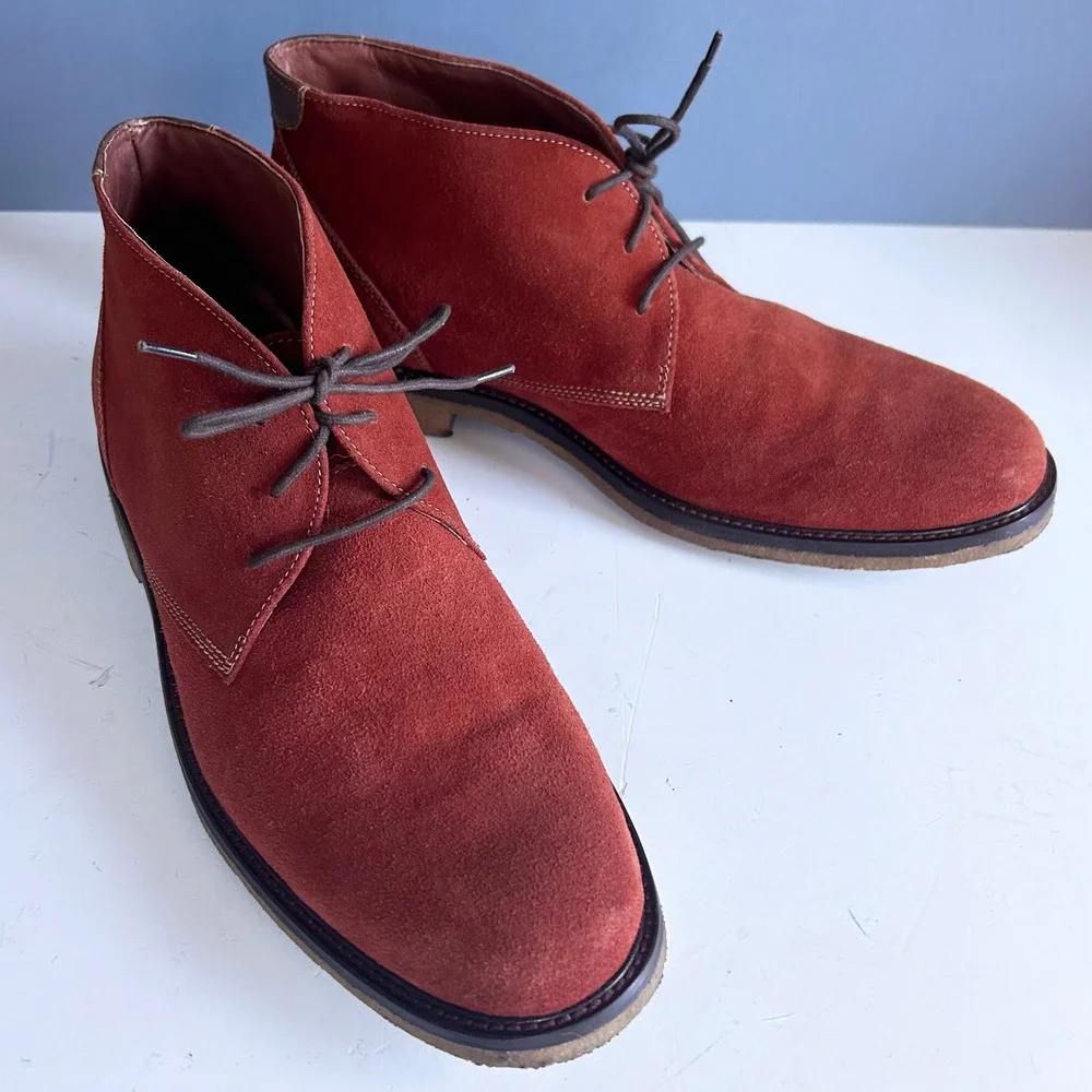Johnston Murphy Men's Chukka Boots Size 11.5 Brown Suede Desert